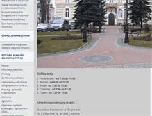 Tablet Screenshot of bip.powiatchojnice.pl